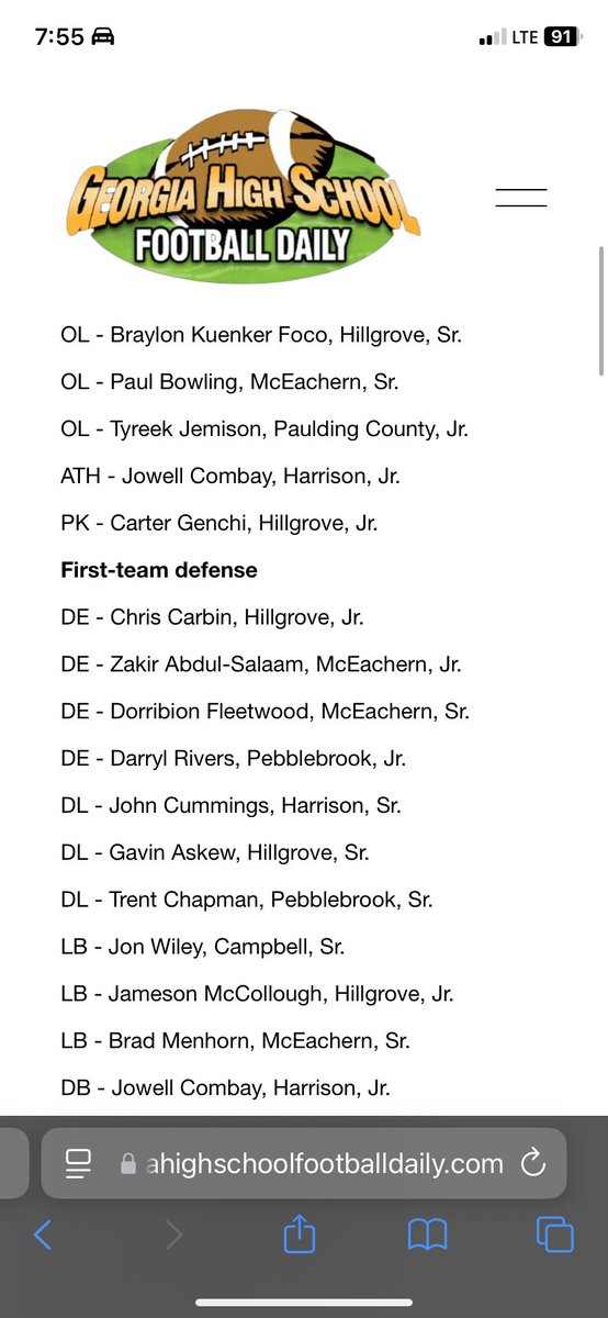 #AGTG Blessed to make 1 team all region 🙏🙏<a href="/coachwilblack/">Wil Black</a> <a href="/CoachWoolridge5/">Mike Woolridge</a> <a href="/CoachAj100/">l-Coach-D’Line</a>
