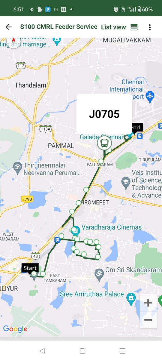dayatiger197312's tweet image. #LiveLocation of buses is now working ON in #ChennaiBus app.
Thank very much for rectifying
@MtcChennai all 3 Small buses - S100-Metro Feeder Service and S3X small buses operated via Chitlapakkam  are now showing the Live Location of buses
@albyjohnV @pkanamarla @arasubus
