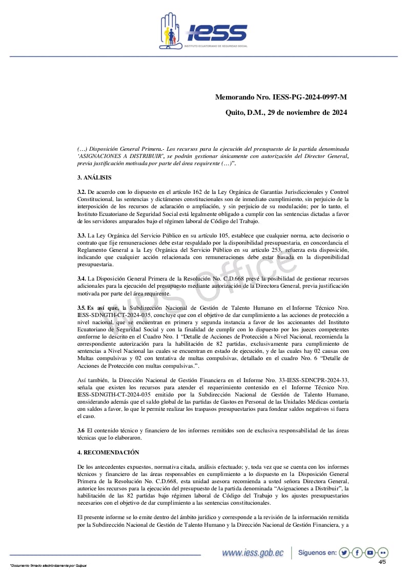 CesarProcel's tweet photo. Alzo mi voz para consultar a los directivos del Iess hasta cuándo se sigue dilatando el cumplimiento de las sentencias constitucionales, conversé con usted, ya están los formalismos administrativos para el cumplimiento y aún así redundan entre un memorándum y otro hasta cuándo? 
El actual procurador envía de nuevo a validar información ya recibida y verificada