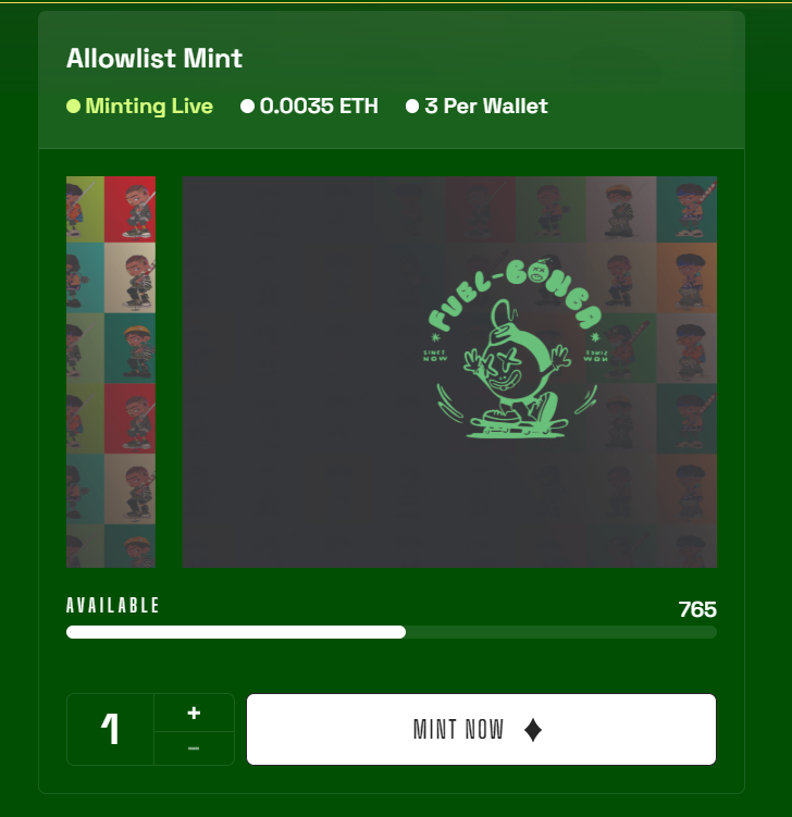 🚨 50% MINTED IN JUST 1 HOUR 30 MINUTES! 🚨

🔥 The Fuel Bomba community is moving fast! 50% of NFTs are minted in under 1.5 hours! Time is running out—grab yours now before they're gone!

🚀 Mint now: thundernft.market/drop/fuel-bomba

💥 Secure your spot for Fuel and Wooopa airdrops!