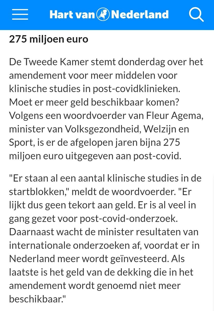 Ongelijke strijd. 

De overheid weigert al jaren te onderzoeken hoeveel Long Covid patiënten er zijn, of hoeveel de ziekte de samenleving kost. Kosten-baten analyse is dus onmogelijk. Toch tellen ze de kosten op misleidende wijze op als argument om te beknibbelen.

Schaamteloos.