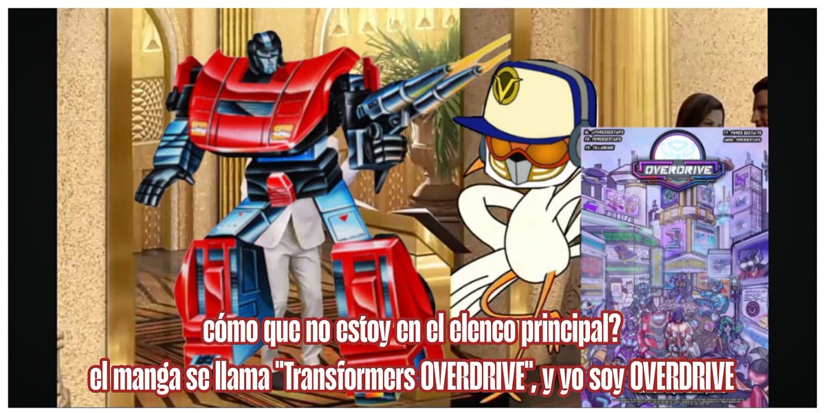 power_sentai20's tweet photo. Es ironico, el man no esta comfirmado para aparecer xd debi pensarlo antes que todos los roles principales ya fueran tomados
#transformers #gooverdrive https://t.co/ugtOcNsrkw