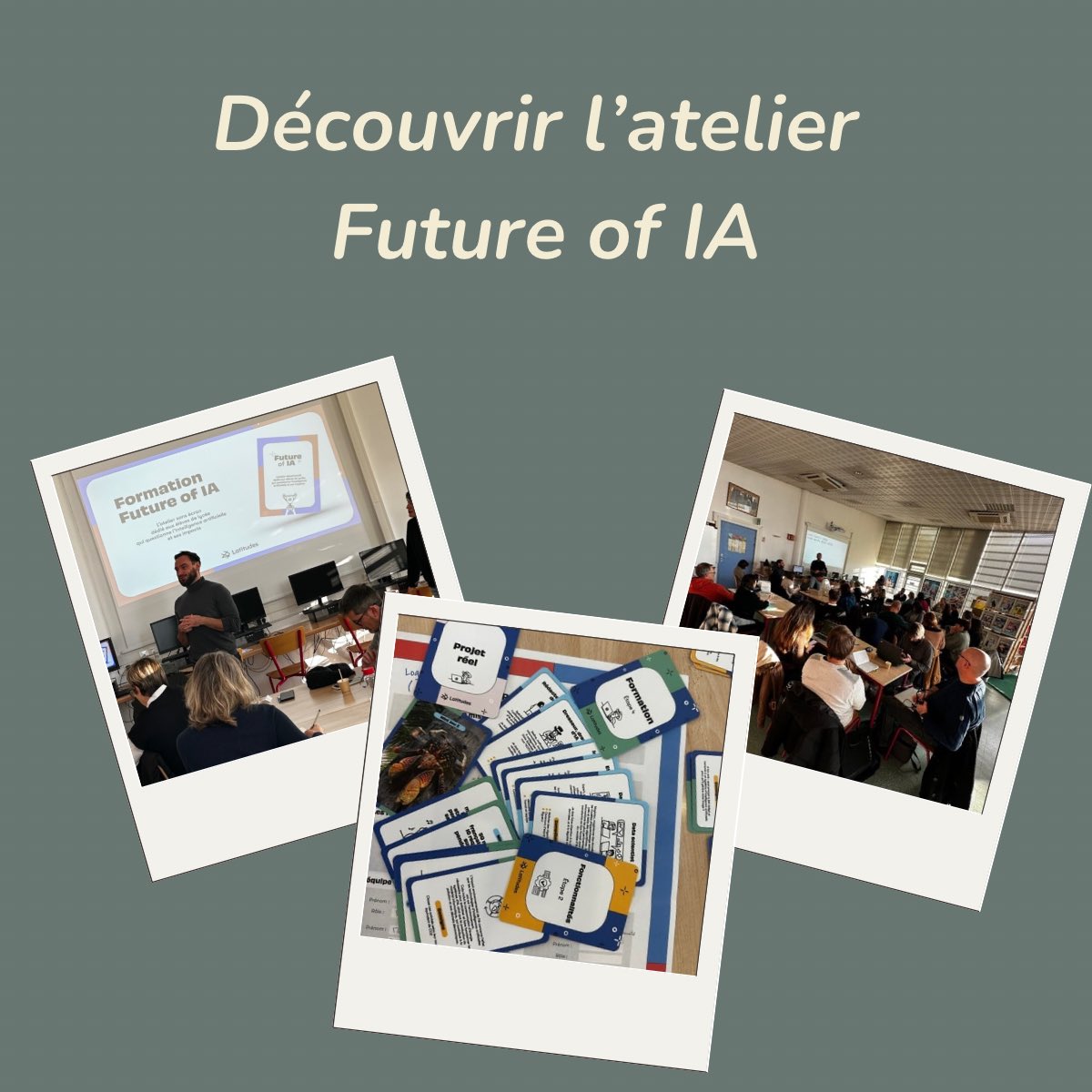 Réunion de 2 groupes de travail académiques  (IA et esprit critique sciences et société) pour découvrir l’atelier Future of IA de @LatitudesTfG 

🎯explorer et démystifier l’#IA, ses enjeux et ses métiers tout en encourageant le débat, l’esprit critique et l’engagement citoyen