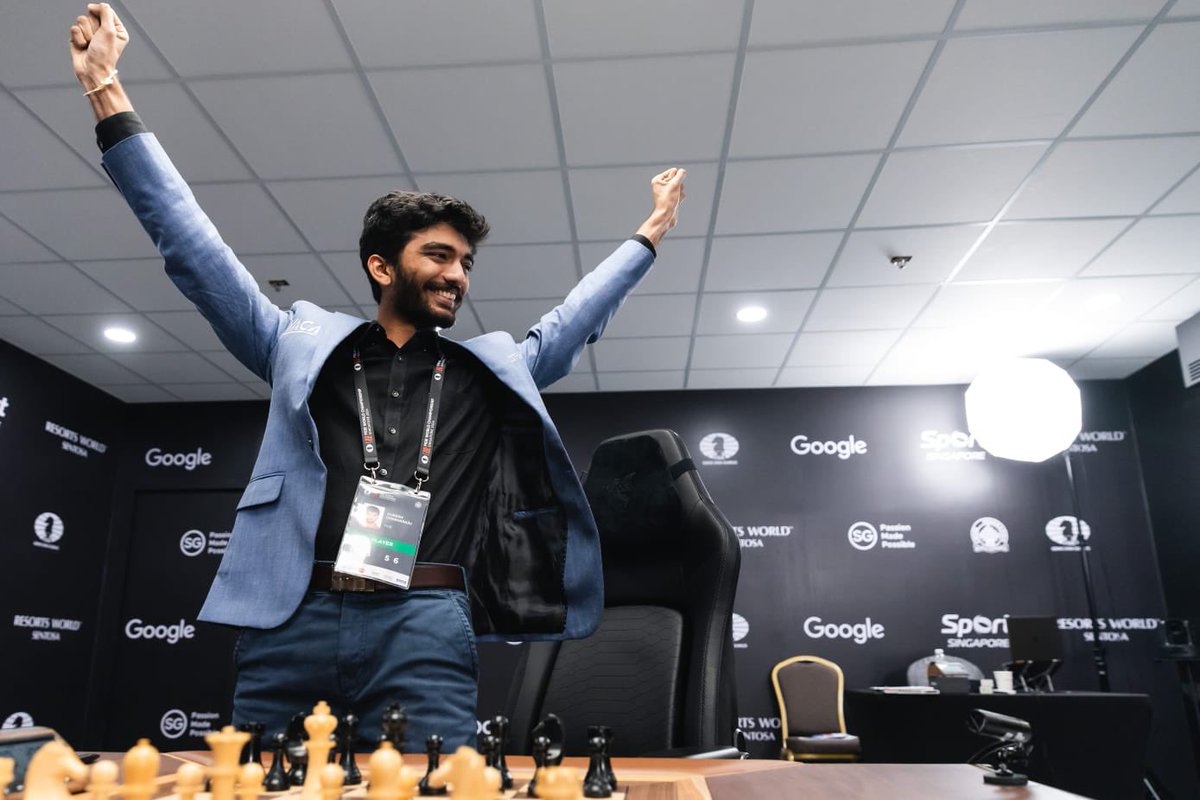 Historic and exemplary! 

Congratulations to Gukesh D on his remarkable accomplishment. This is the result of his unparalleled talent, hard work and unwavering determination. 

His triumph has not only etched his name in the annals of chess history but has also inspired millions