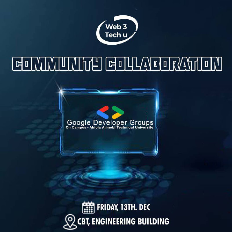 Web3TechU's tweet image. 🚀 Exciting News! 🚀

We’re thrilled to announce our collaboration with @gdg_aatu for our launch event! 🎉

Together with Google Developer Groups On Campus, we’re bringing an unforgettable experience to the community. 🌐✨

💡 Get ready for:
🔹 Inspiring talks.
🔹 Hands-on…