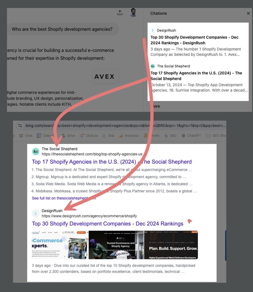 SEO Tip: I'm now convinced that ranking in Bing is more important than ever. 

Content that performs well in Bing tends to get cited in ChatGPT Search: