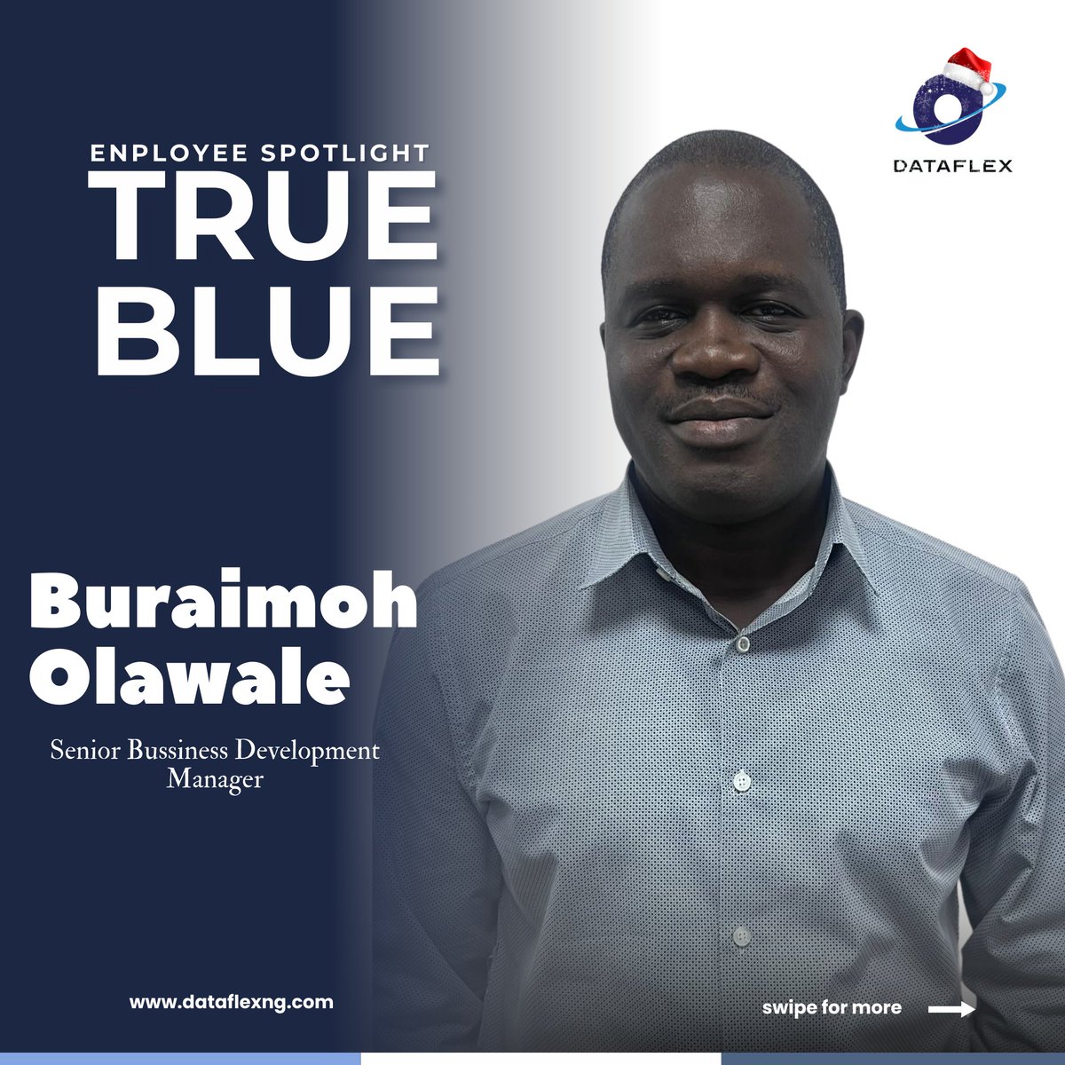 Dataflexng2's tweet image. Meet Olawale, our Senior Business Development Manager, who shares insights into his role, what drives him, and his passion for making meaningful connections.

Swipe to read more about his role, what he enjoys (and doesn&apos;t!), and his dedication to continuous growth.
#dataflexng
