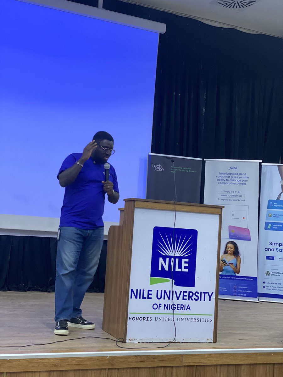 SudoAfrica's tweet image. It was an honor to be a part of the life-changing event yesterday #techxcite2024. An event centered on “Exploring the World of Technology and How it Changes our Lives”
At the program, @AyobamiWyse talked about our student empowerment program called the Sudo Ambassadorship…