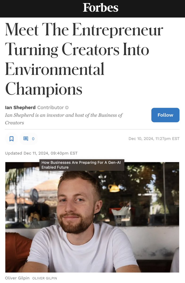 When creators unite, they spark movements that shape culture and inspire action. 🌍✨

I’m thrilled to share that my non-profit, Creators for Impact, and our pioneer campaign, hashtag#TeamIndonesia, have been featured in Forbes <a href="/Forbes/">Forbes</a>!

Here’s what the creators achieved so far