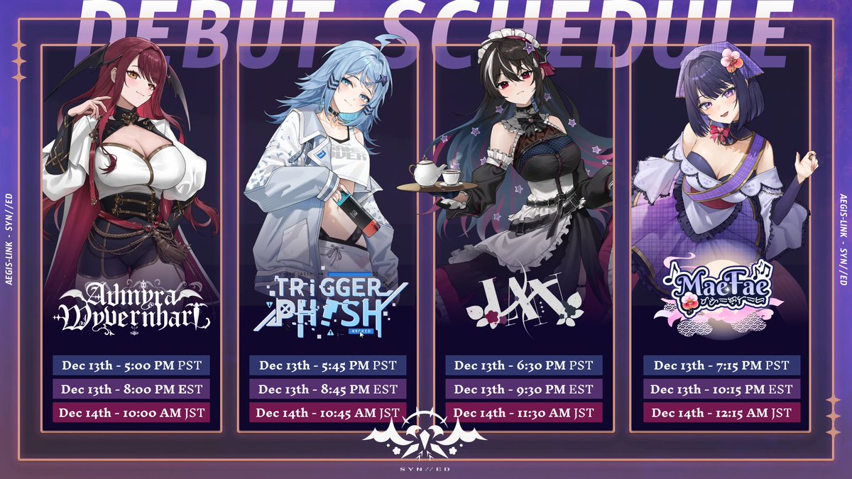 Are you ready for #SYNED debut?
💠 Check out their debut times below!