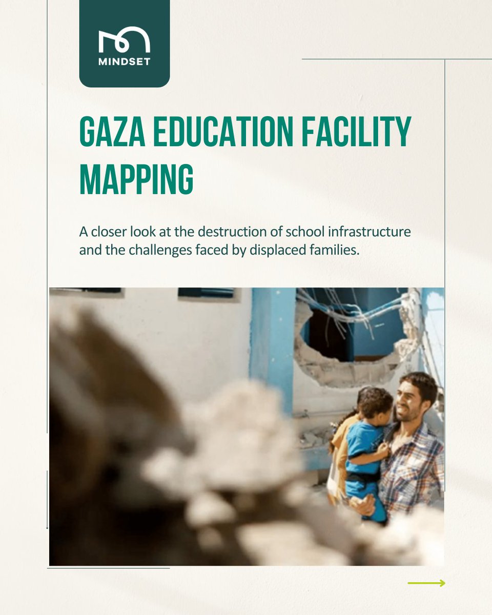 Schools in Gaza have become shelters, with about 60% housing displaced families.

We are working w/ <a href="/DexisConsulting/">Dexis</a> &amp; <a href="/PalestineMoE/">Ministry of Education and Higher Education</a> to assess damage, document health risks, &amp; capture stories. 

📊Findings will guide recovery efforts post-conflict. 👉More bit.ly/49BmRdv