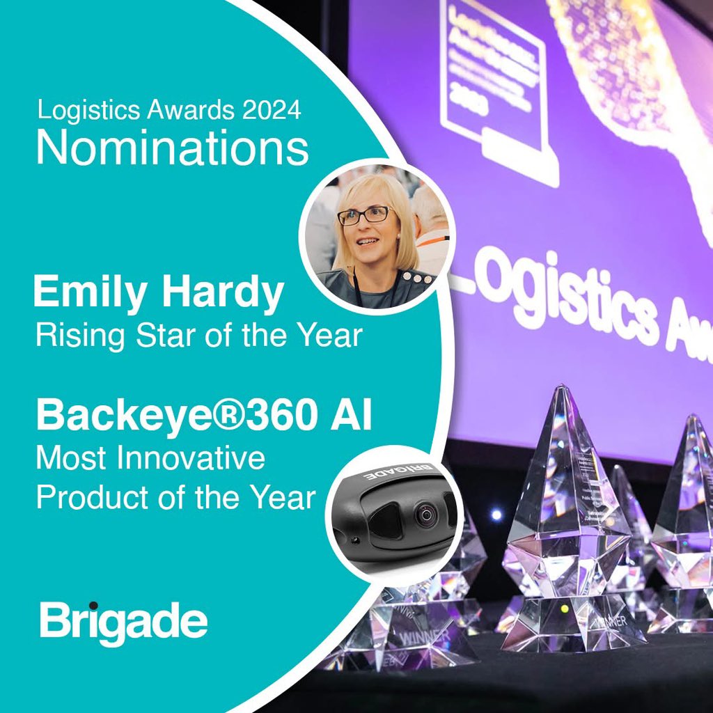 Brigade Electronics (@brigadeplc) on Twitter photo We are up for two awards at tonight's <a href="/LogisticsUKNews/">Logistics UK</a> Awards 🏆
Rising Star of the Year - Emily Hardy
Most Innovative Product of the Year - Backeye®360 AI Intelligent Detection
Wish us luck as we celebrate the hard work and dedication of our incredible team! 🏆 We are up for two awards at tonight's <a href="/LogisticsUKNews/">Logistics UK</a> Awards 🏆
Rising Star of the Year - Emily Hardy
Most Innovative Product of the Year - Backeye®360 AI Intelligent Detection
Wish us luck as we celebrate the hard work and dedication of our incredible team! 🏆