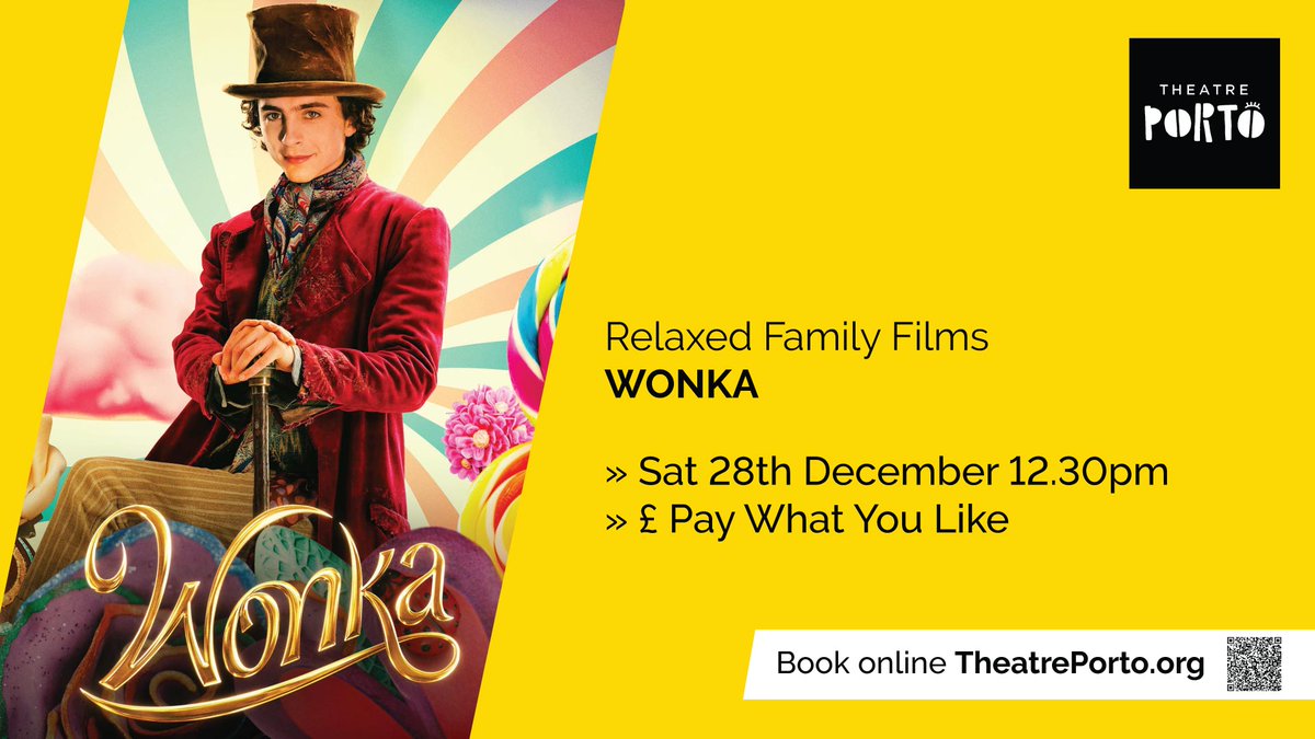 🍿 Why not treat everyone to a family film experience with WONKA? Screening Dec 28. Pay what you like!
Plus Twixmas events all day... 10am - Noon Family Hangout / 12.30pm Wonka / 2.30pm – 4pm Craft &amp; Games / Inc. Free Food (subject to availability)