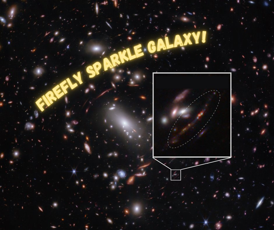 Dunlap Institute (@dunlapinstitute) on Twitter photo Using <a href="/NASAWebb/">NASA Webb Telescope</a> images, astronomers have discovered a distant young galaxy that is similar in size to the Milky Way and gleaming with star clusters! It has been named the Firefly Sparkle galaxy and it may give us a clue as to how early galaxies formed.
dunlap.utoronto.ca/astronomers-fi… Using <a href="/NASAWebb/">NASA Webb Telescope</a> images, astronomers have discovered a distant young galaxy that is similar in size to the Milky Way and gleaming with star clusters! It has been named the Firefly Sparkle galaxy and it may give us a clue as to how early galaxies formed.
dunlap.utoronto.ca/astronomers-fi…
