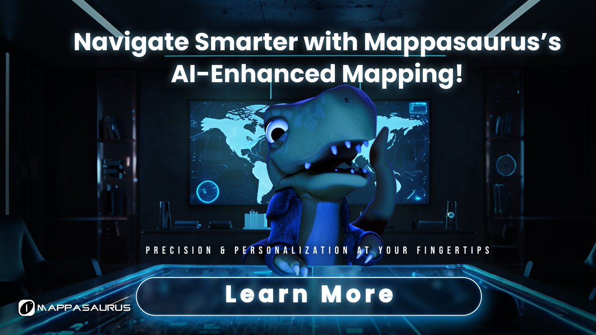 🌟 Navigate Smarter with Mappasaurus’s AI-Enhanced Mapping! 🌐

🧠 AI Enhancements at Mappasaurus:
 🗣 Predictive Analytics: Dodge traffic jams with AI that forecasts patterns.
 🗣 Automated Updates: Benefit from continuous, precise map refinements.
 🗣 Intelligent Routing: