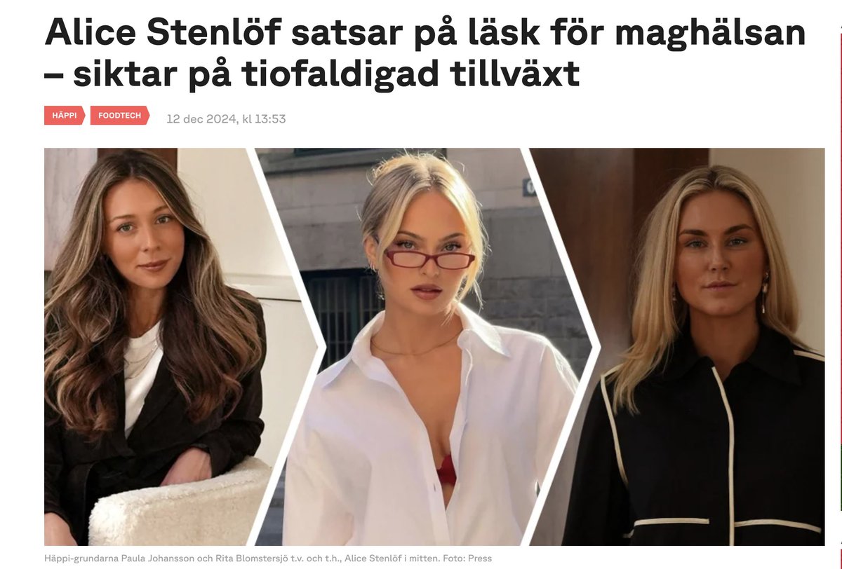 JohanHedberg's tweet photo. HÄPPI laddar kassan med 5 miljoner - här är en tråd varför "Los Angeles-inspirerade prebiotiska läskbolaget"  är peak hälsohets utan verklighetsförankring och garanterat kommer sluta i konkurs.
🧵 https://t.co/j0Ou9BvKjw