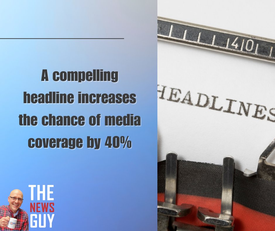 RandyTheNewsGuy's tweet image. Did you know that crafting a compelling headline can increase the chances of media coverage by a whopping 40%?

That’s the power of a great first impression! Headlines set the tone for your story, grabbing attention and enticing readers to dive deeper 💪 #PressReleaseTips…