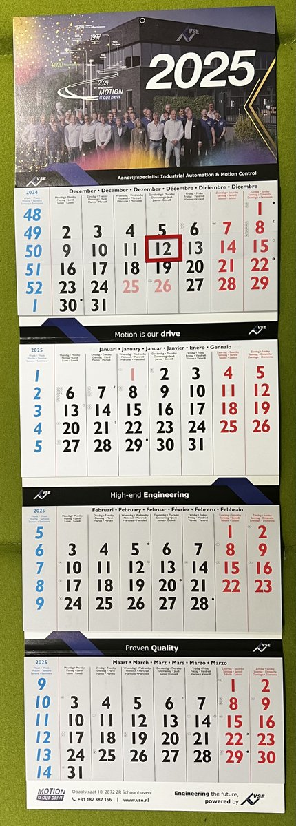De nieuwe ‘4-maandskalender’ voor 2025 van VSE Industrial Automation is er weer! 

Ben je geïnteresseerd in dit collectorsitem, like dan deze post en stuur een mail naar verkoop@vse.nl met uw naam en adres.

OP=OP

Ophalen kan natuurlijk ook, bel ons op +31 182 387 166 en vraa...