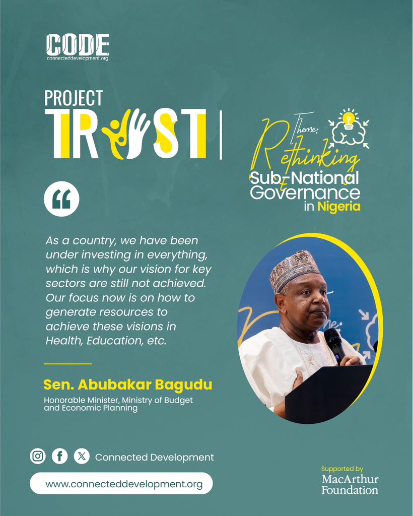 Connected_dev's tweet image. And steps to be taken towards achieving significant development in key sectors👌

Supported by @macfound (2/2)

#CivicResponsibility #ActiveCitizens #ProjectTrust