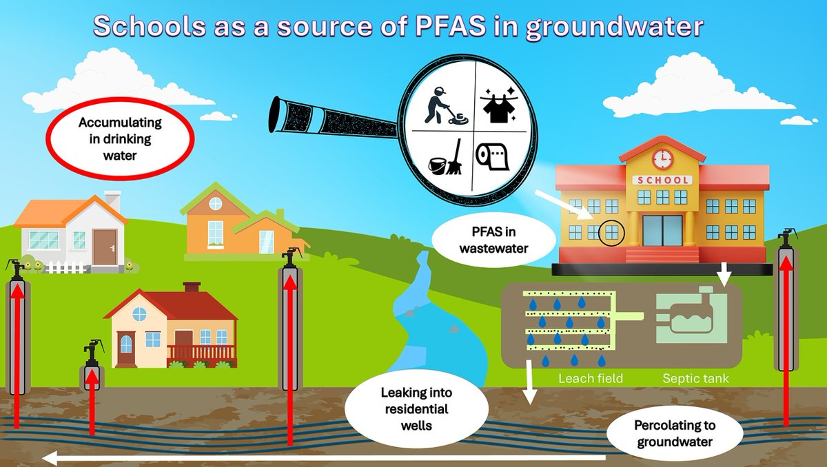 MDI Bio Lab’s Community Environmental Health Laboratory draws attention to an unexpected source for the spread of #PFAS chemicals to rural water supplies—the wastewater from public schools. Their findings were recently published in the journal @ehponline: mdibl.org/new-research-c…