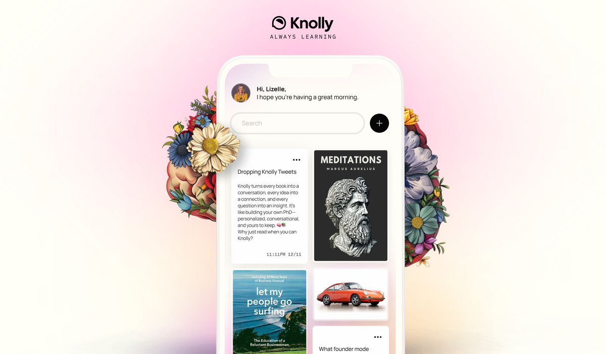 Knolly turns every book into a conversation, every idea into a connection, and every question into an insight. It’s like building your own PhD—personalized, conversational, and yours to keep. 🧠📚 Why just read when you can Knolly?
