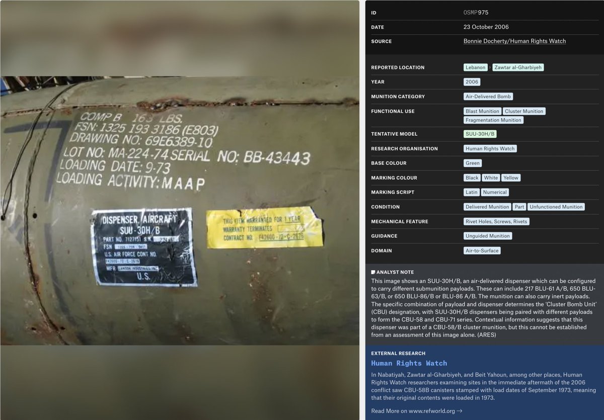 Open Source Munitions Portal tweet media