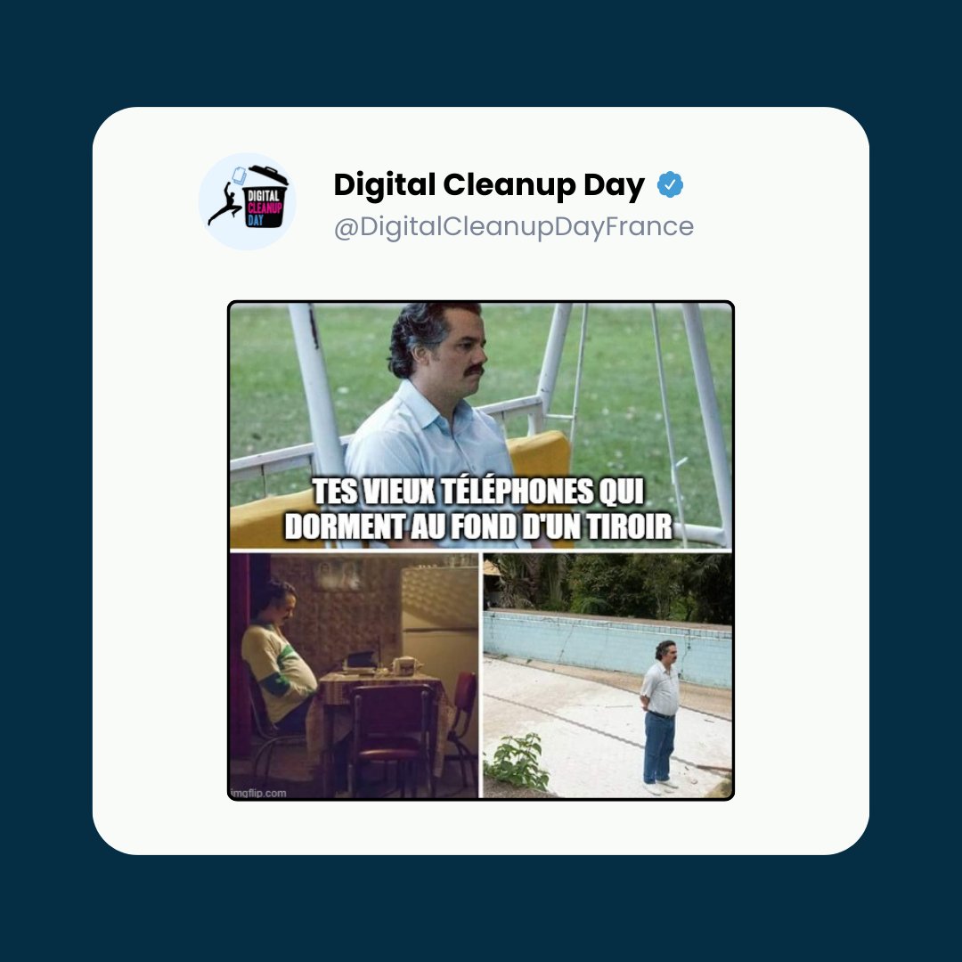Entre 54 et 110 millions de smartphones dorment dans les tiroirs des Français. 
Participez au Digital Cleanup Day du 10 au 15 mars pour recycler vos équipements numériques inutilisés. 
Trouvez une opération près de chez vous via notre carte interactive : digital-cleanup-day.fr/annuaire-des-d…