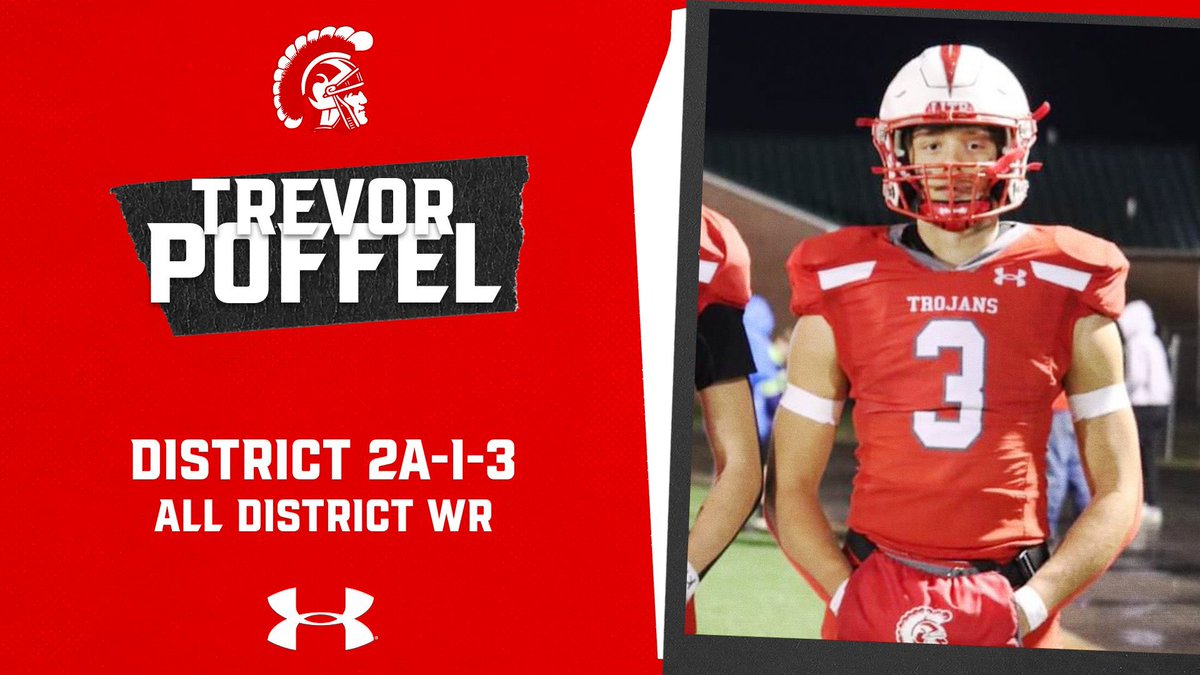 Kiefer Trojans Football (@kiefertrojansfb) on Twitter photo Congratulations to Senior <a href="/trevpoffel/">Trevor Poffel</a> for being voted by district coaches as a 2A-I District 3 All-District WR.
#TheBrotherhood #TPW #EAT Congratulations to Senior <a href="/trevpoffel/">Trevor Poffel</a> for being voted by district coaches as a 2A-I District 3 All-District WR.
#TheBrotherhood #TPW #EAT