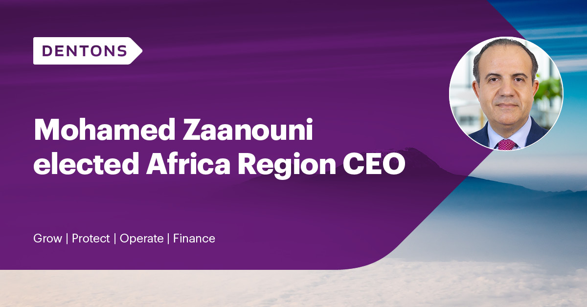 Mohamed Zaanouni has been elected as Dentons’ Africa Region CEO, effective January 1, 2025 
dentons.com/en/about-dento…