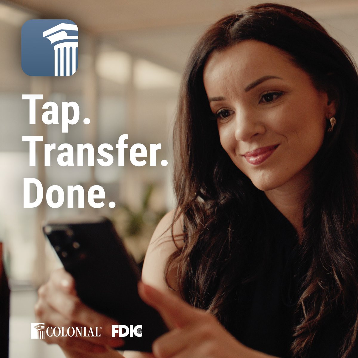ColonialBanking's tweet image. Banking has never been this easy. Tap, transfer and you're done – all from the comfort of your home. Take control of your finances whenever, wherever, with Colonial's mobile banking app.

Get started today at GoColonial.com!

#MobileBanking #GoColonial #BankingOnTheGo