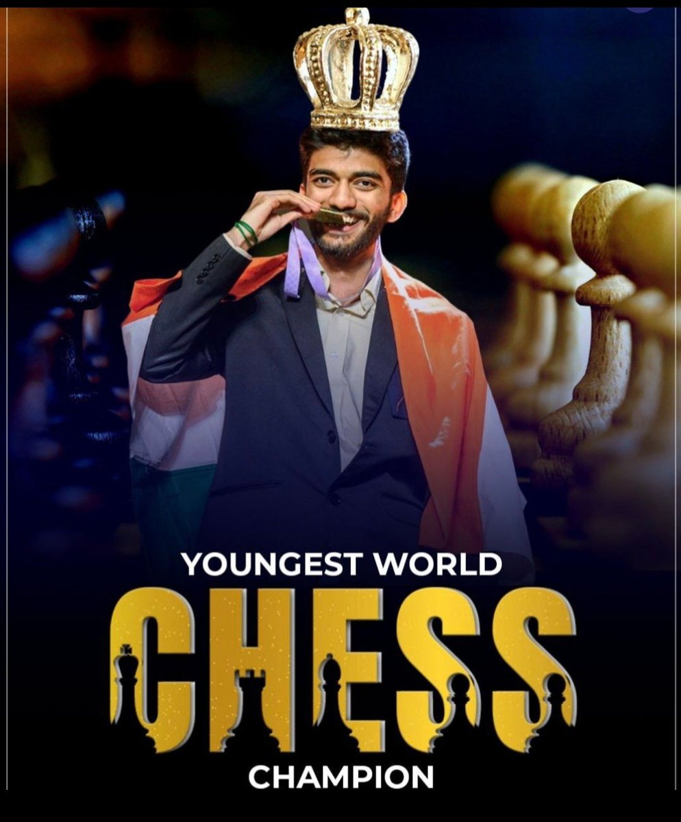 A historic moment for Indian Chess! 🇮🇳 Gukesh D is the NEW World Chess Champion! 🤯 At just 18, he's the youngest ever undisputed classical world champion. 
#GukeshDing 
#WorldChampion 
#Chess
#DingGukesh 
#GukeshDing #chessbaseindia 
#ChessWorldChampions