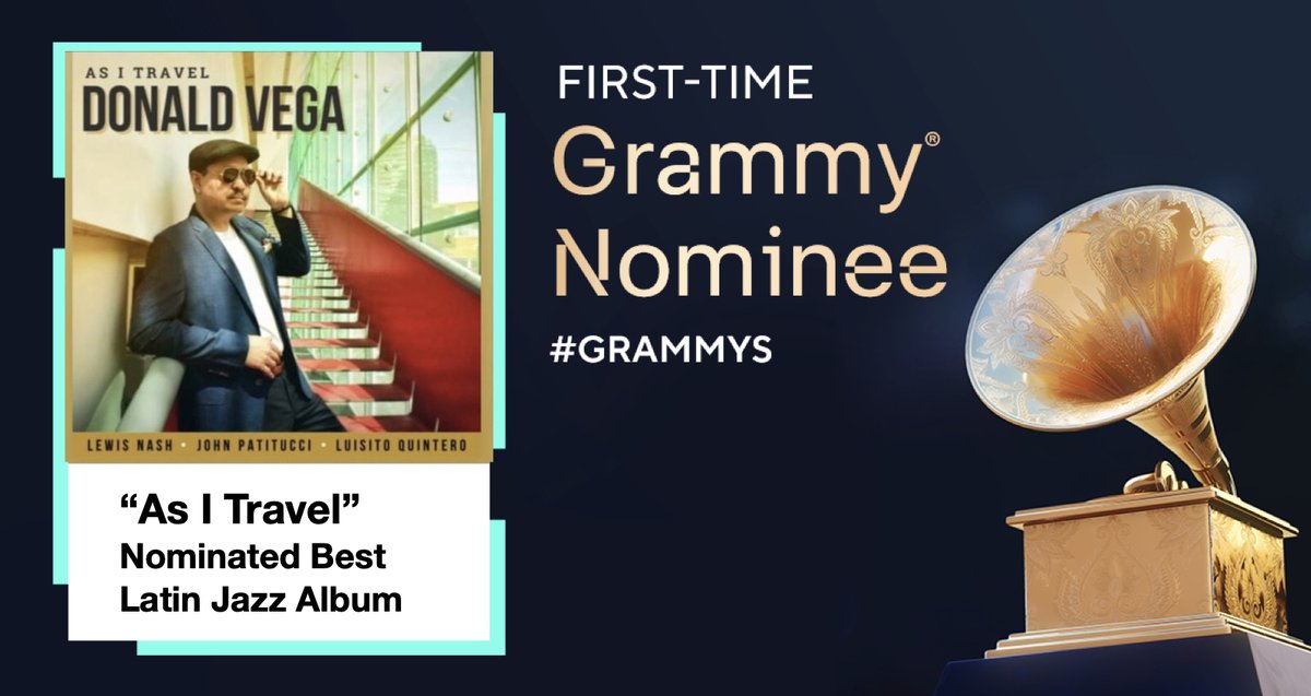 Jim Anderson (@jimnanderson) on Twitter photo Best Latin Jazz Album - #Grammy Nominated
<a href="/DonaldVegaJazz/">Donald Vega</a>
<a href="/JohnPatitucci/">john patitucci</a>
@LewisNashMusic
<a href="/luisitotimbal/">luisitoquintero</a>
<a href="/RecordingAcad/">Recording Academy / GRAMMYs</a>
<a href="/GRAMMYAwards/">GRAMMYAwards</a> Best Latin Jazz Album - #Grammy Nominated
<a href="/DonaldVegaJazz/">Donald Vega</a>
<a href="/JohnPatitucci/">john patitucci</a>
@LewisNashMusic
<a href="/luisitotimbal/">luisitoquintero</a>
<a href="/RecordingAcad/">Recording Academy / GRAMMYs</a>
<a href="/GRAMMYAwards/">GRAMMYAwards</a>