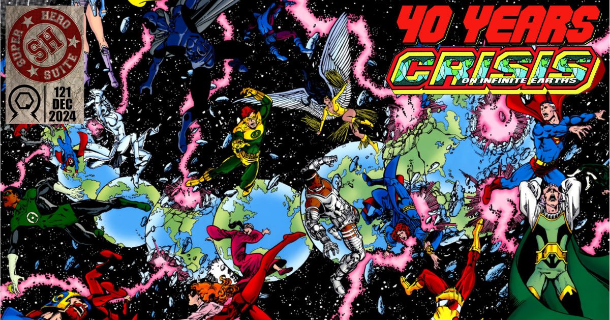 Celebrate 40 years of history and influence of DC's Crisis on Infinite Earths on Superhero Suite. #Crisis
retrozap.com/superhero-suit…