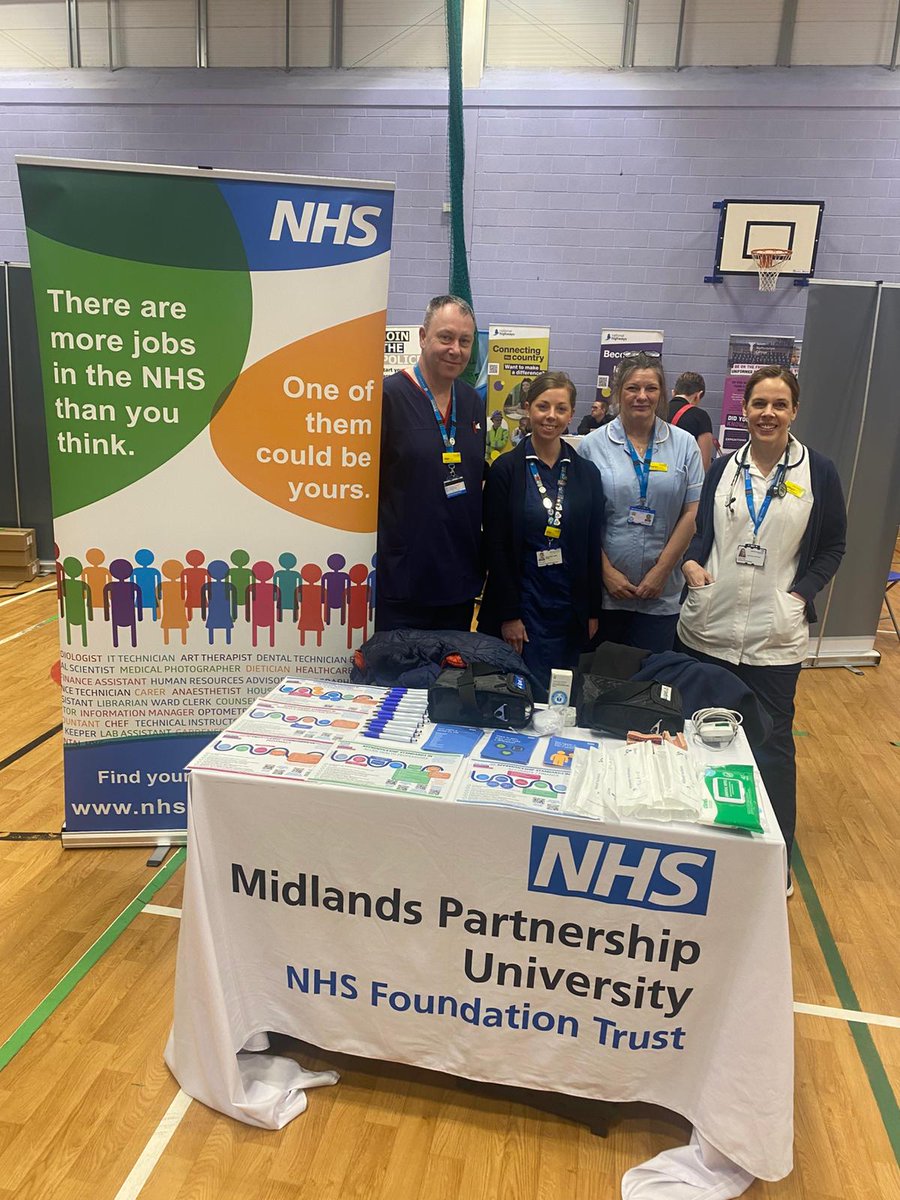 Another school careers event. This time at <a href="/suaupdates/">SUAcademy</a> SUA in Hednesford.  
A great day where the respiratory team joined us to talk to students. 
<a href="/mpftnhs/">Midlands Partnership University NHS FT</a> 
#nhscareers #NHS #CareerOpportunities #careergoals #350jobroles #healthcareers