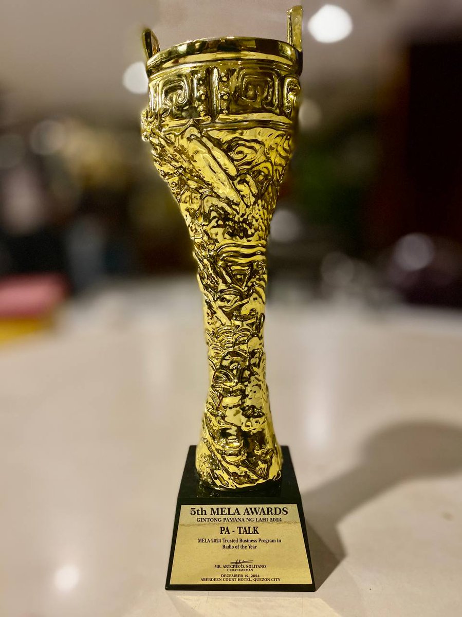 smninews's tweet image. TRUSTED BUSINESS PROGRAM IN RADIO

Programang PaTalk ng DZAR1026 Sonshine Radio Manila, kinilala bilang Trusted Business Program in Radio ng MELA Awards 2024.

(1/2)