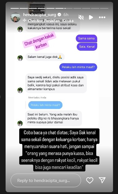 Beberapa media lokal yg awalnya menaikkan pengeroyokan dokter koas ini memang terpantau men-take down beritanya. 

Entah seberapa kuat pengaruh si mama. Sekarang, biarkan tangan2 netizen bekerja untuk memberikan sanksi.