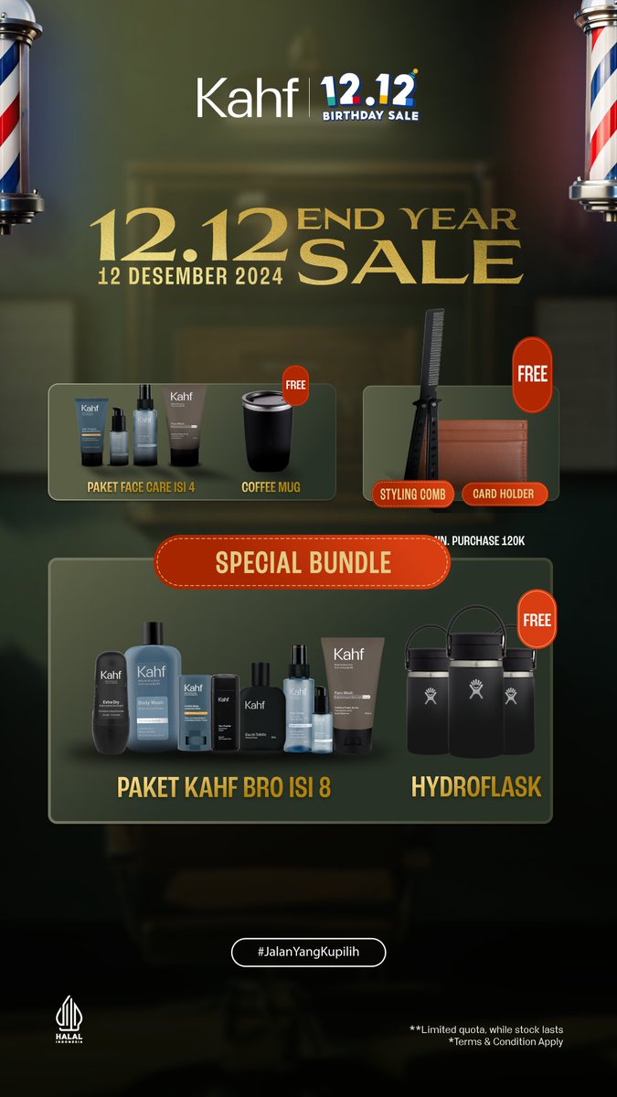 Neverver9's tweet photo. @AnnaKim2712 Mau dapat bundle Kahf + bonus GRATISAN seperti shaver, coffee mug, hingga hydroflask? Tunggu apa lagi? Yuk #CekShopeeDulu sekarang, cuma di Shopee 12.12! 💥 #TermurahdiShopee https://t.co/S6AGx4GlUF