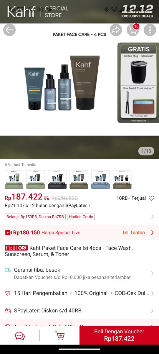Neverver9's tweet photo. @AnnaKim2712 Mau dapat bundle Kahf + bonus GRATISAN seperti shaver, coffee mug, hingga hydroflask? Tunggu apa lagi? Yuk #CekShopeeDulu sekarang, cuma di Shopee 12.12! 💥 #TermurahdiShopee https://t.co/S6AGx4GlUF