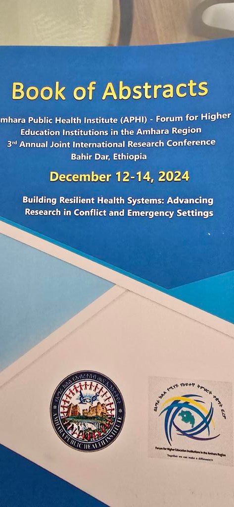 afeworkkassu's tweet photo. Privileged addressing the 3rd International Research Conference organized by #APHI & #ForumofHEIsinAmharaRegion.
Emphacized the need to strengthen #collaboration, #research, #innovation, #evidence generation, synthesis & uptake for #ResilientHealthSystem.
@FMoHealth
@AHRI_Et https://t.co/V2vC5BdlEC