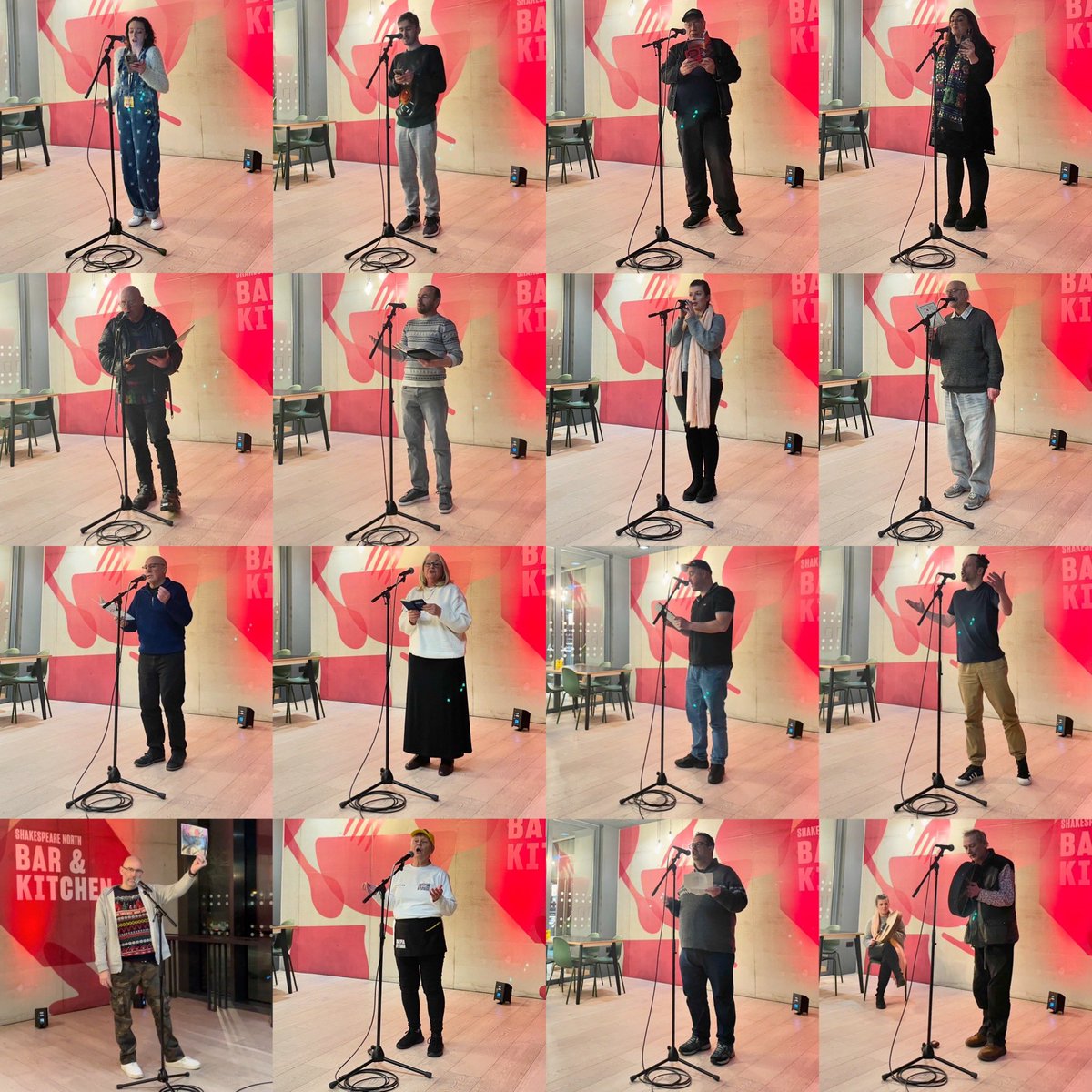 HarwoodAliArt's tweet image. On Tuesday, the Itch spoken word event at @ShakespeareNP was a privilege to host for the 8th and final time this year. I shared a couple of my verses, plus a poem and its accompanying painting by Colin - a talented writer who attends the #CreateArt sessions I deliver at