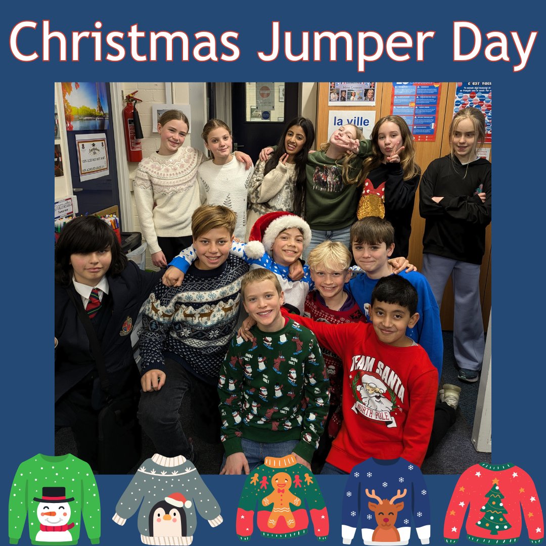Hipperholme Grammar (@hipperholmegs) on Twitter photo It's Christmas Jumper Day for our Seniors! Thank you to all our pupils and staff who wore their Christmas jumpers today, it has been amazing to see such an array of designs. Thank you for everyone's donations which will be forwarded to Save the Children.
<a href="/savechildrenuk/">Save the Children UK</a> It's Christmas Jumper Day for our Seniors! Thank you to all our pupils and staff who wore their Christmas jumpers today, it has been amazing to see such an array of designs. Thank you for everyone's donations which will be forwarded to Save the Children.
<a href="/savechildrenuk/">Save the Children UK</a>