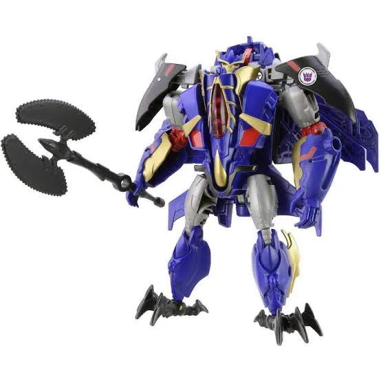 トランスフォーマーの武器、時々どのカテゴリの武器?って感じのが出てくる(斧?チェーンソー?) 