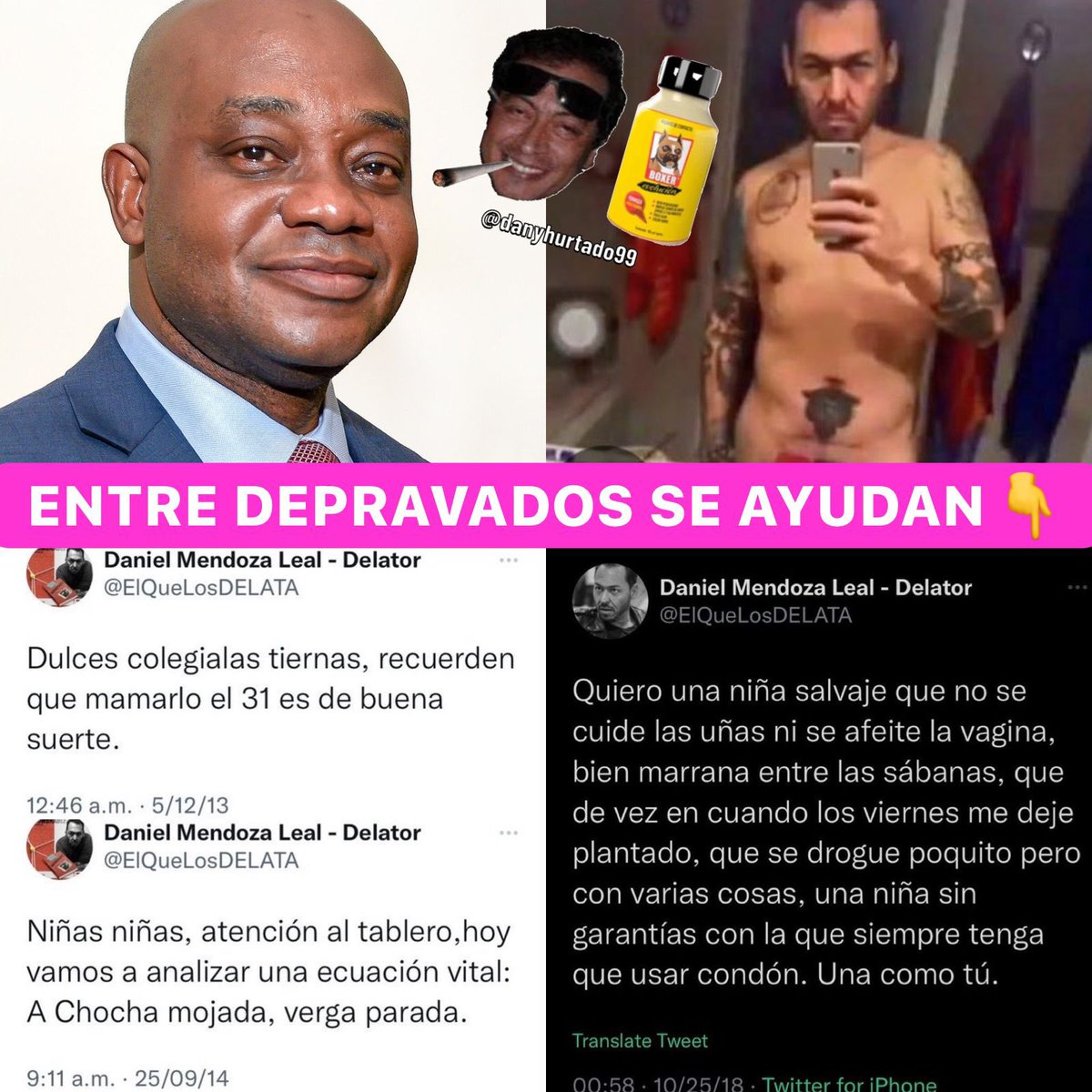 danyhurtado99's tweet photo. Murillo 👨🏿‍🦲 El vice de Fajardo y lava perros de Petro, resultó ser un depravado protector de abusadores y maltratadores de mujeres. Ahora le da un premio al degenerado Matarife por calumniar y maltratar mujeres. Es el gobierno más asqueroso de la historia. 

😂😂😂 jajajaja paila! https://t.co/5jvNj4RvyL