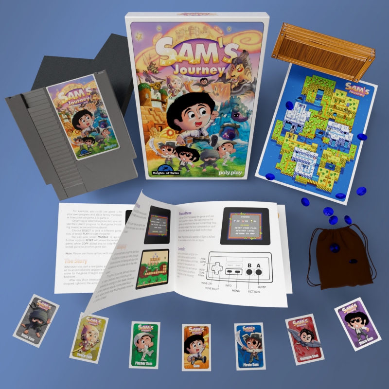 knightsofbytes's tweet image. The first batch of Sam's Journey on the #NES is running out! Are you planning to put a fancy box on your shelf? Then don't hesitate and get the cool Standard Edition or the even cooler Ultimate Edition!
polyplay.xyz/search/?lang=e…
#games #nintendo #ファミコン #retrogaming #homebrew