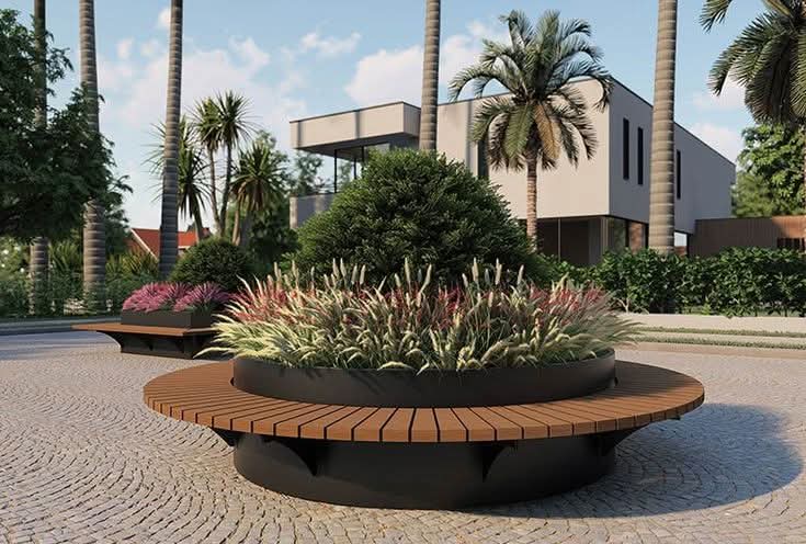 تغذية بصرية أفكار حديثة وعصرية لتصميم مقاعد الحديقة.🥰خد فكرة 

 #Landscape_Education 
#Irrigation_Design_course