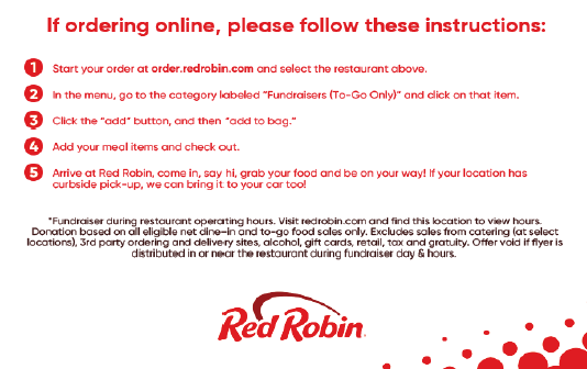 Enjoy a meal at Red Robin today / Dec. 12 and help support Troy High Bands. Show this post or mention the fundraiser to your server to have your sales counted. Check the special instructions for ordering online. Thanks for giving back! #supporttroybands