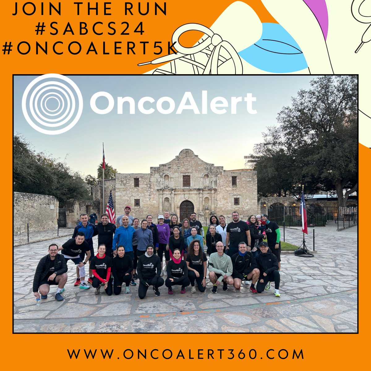 OncoAlert (@oncoalert) on Twitter photo A Huge Round of thanks to all of our colleagues who joined us in the #OncoAlert5k Homecoming Run
Here in our Home Town of San Antonio Texas 🇺🇸
#SABCS24
<a href="/matteolambe/">Matteo Lambertini, MD PhD</a> 🇮🇹
<a href="/ErikaHamilton9/">Erika Hamilton, MD, FASCO</a> 🇺🇸
<a href="/hoperugo/">Hope Rugo</a> 🇺🇸
<a href="/JaniceTNBCmets/">Janice Cowden</a> 🇺🇸
<a href="/DrSGraff/">Stephanie Graff, MD, FACP, FASCO</a> 🇺🇸
<a href="/maryam_lustberg/">Maryam Lustberg MD, MPH, FASCO</a> 🇺🇸
<a href="/double_whammied/">Double Whammy</a> 🇺🇸 A Huge Round of thanks to all of our colleagues who joined us in the #OncoAlert5k Homecoming Run
Here in our Home Town of San Antonio Texas 🇺🇸
#SABCS24
<a href="/matteolambe/">Matteo Lambertini, MD PhD</a> 🇮🇹
<a href="/ErikaHamilton9/">Erika Hamilton, MD, FASCO</a> 🇺🇸
<a href="/hoperugo/">Hope Rugo</a> 🇺🇸
<a href="/JaniceTNBCmets/">Janice Cowden</a> 🇺🇸
<a href="/DrSGraff/">Stephanie Graff, MD, FACP, FASCO</a> 🇺🇸
<a href="/maryam_lustberg/">Maryam Lustberg MD, MPH, FASCO</a> 🇺🇸
<a href="/double_whammied/">Double Whammy</a> 🇺🇸