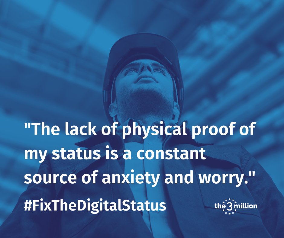 the3million's tweet photo. Tired of having no physical proof of your immigration status to rely on? Got worried by confusing emails sent by the Home Office about eVisas?

Join us tonight from 6pm for an organising briefing and learn what YOU can do to #FixTheDigitalStatus: 

https://t.co/6X5mZTEs8A https://t.co/q1nIGPkMBI