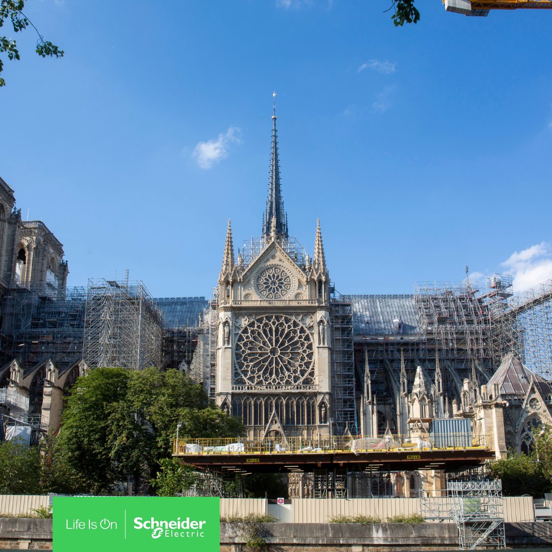 shail1220's tweet photo. The reopening of Notre-Dame de Paris has been a moment of immense pride! ⭐️

 @Schneider Electric was honored to contribute to this historic restoration &amp; proved that sustainable innovation can go hand in hand with respect for the past.
Click here  👉 https://t.co/QzXReMhFEk https://t.co/Wy1N4fE8MD