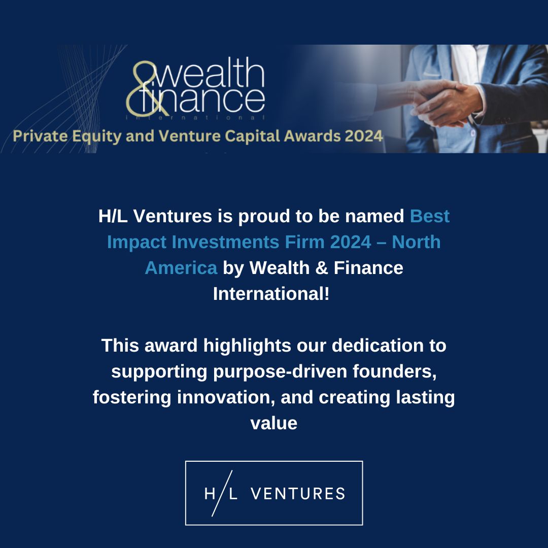 Thrilled to share that H/L Ventures has been named Best Impact Investments Firm 2024 – North America by <a href="/wandfmagazine/">Wealth & Finance</a>! 

This award highlights our dedication to purpose-driven founders, innovation, and creating lasting value.
wealthandfinance.digital/winners/h-l-ve…

#ImpactInvesting #VC